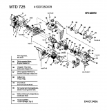 Ersatzteile MTD Motorsense 725 Typ: 41DD725C678  (2004) Motor 