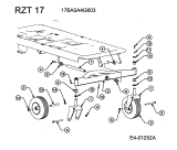 Cub Cadet Ersatzteile Zero Turn RZT 17 17BA5A4G603  (2005) Vorderachse