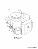 Cub Cadet Ersatzteile Rasentraktoren CC 1020 13AE11CG603  (2006) Motor Kohler