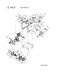 Ersatzteile MTD Schneefräse E 740 F Typ: 31AV7F0F678  (2006) Fahrantrieb 