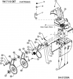 Ersatzteile Yard-Man Schneefräsen YM 7110 DET Typ: 31AY7R3G643  (2006) Fahrantrieb, Fräsantrieb