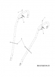 Ersatzteile MTD Schneefräse E 7 L 8 N Typ: 31AV7L8N678  (2007) Handhebel 