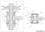 Cub Cadet Ersatzteile Gartentraktoren GT 1223 14AP13CP603  (2006) Messerspindel 618-04129A