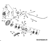 Cub Cadet Ersatzteile Quads UT 180 36AB124-603  (2006) Bremse hinten