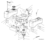 Cub Cadet Ersatzteile Zero Turn Z-Force 44 53AA5A5L100  (2004) Auspuff, Elektromagnetkupplung, Tank