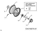 Cub Cadet Ersatzteile Rasentraktoren HDS 2205 13A-298-603  (1999) Räder vorne 16x6.5