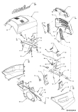 Cub Cadet Ersatzteile Gartentraktoren HDS 3235 14B-692-603  (2006) Motorhaube C-Style