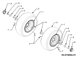 Cub Cadet Ersatzteile Gartentraktoren HDS 3235 14A-672-603  (2001) Räder vorne 16x7.5