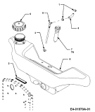 Cub Cadet Ersatzteile Gartentraktoren HDS 3235 14B-676-603  (2000) Tank