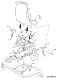 Cub Cadet Ersatzteile Gartentraktoren HDS 3235 14B-676-603  (2000) Sitz, Sitzträger