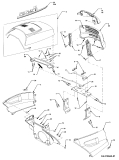 Cub Cadet Ersatzteile Gartentraktoren HDS 3235 14A-676-603  (1999) Motorhaube C-Style