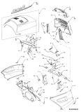 Cub Cadet Ersatzteile Gartentraktoren HDS 3200 14A-652-603  (2002) Motorhaube C-Style