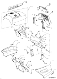 Cub Cadet Ersatzteile Gartentraktoren HDS 3185 14A-665-100  (1998) Motorhaube C-Style