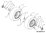 Cub Cadet Ersatzteile Gartentraktoren HDS 3185 14A-665-603  (1999) Räder vorne 16x7.5