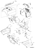Cub Cadet Ersatzteile Gartentraktoren HDS 3186 14A-668-603  (1999) Motorhaube C-Style
