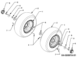 Cub Cadet Ersatzteile Gartentraktoren HDS 3186 14A-668-603  (1999) Räder vorne 16x7.5