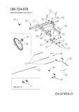 Ersatzteile Zubehör Garten- und Rasentraktoren Elektrische Korbentleerung für 500 Serie mit Mähwerk J (48/122cm) Typ: 196-724-678  (2011) Grundgerät