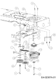 Cub Cadet Ersatzteile Rasentraktoren CC 1527 13AK11CG603  (2004) Elektromagnetkupplung, Motorkeilriemenscheibe