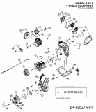 Ersatzteile WOLF-Garten Motorhacke C 32 B Typ: 21A-165R650  (2010) Motor 