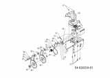 Ersatzteile Yard-Man Schneefräsen E 5 E 3 G Typ: 31AE5E3G643  (2001) Fräsantrieb