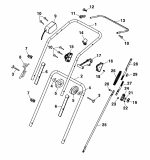 Ersatzteile WOLF-Garten Benzin Vertikutierer UV 38 B Typ: 3638000 Serie A  (2002) Holm 