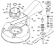 Ersatzteile WOLF-Garten Scooter OHV 3 Typ: 6990000 Serie A, B (1998) Mähwerksgehäuse, Messer, Messeraufnahme