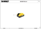 DEWALT Ersatzteile BATTERIE DCBP518 Typ: 1 XJ