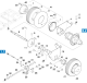 KÄRCHER Professional Ersatzteile Kehrmaschinen KMR 1200 D Hinterachse 1.891-114.0