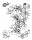 Ersatzteile Novotrac Rasentraktoren NOVOTRAC 110 Typ: 136-6821 (1986) Fahrantrieb, Motorkeilriemenscheibe, Pedal, Räder hinten