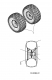Ersatzteile MTD Rasentraktor SN 155 H Typ: 13BA518N670 (2004) Räder vorne 15x6