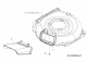 Ersatzteile MTD Benzin Rasenmäher mit Antrieb Smart 53 MSPB Typ: 12A-A05D600 (2015) Deflektor, Mulchklappe