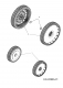 Ersatzteile Fleurelle Motormäher mit Antrieb BMH 53 ROHV Typ: 12A-85MF619 (2008) Räder