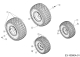Cub Cadet Ersatzteile Rasentraktoren XT2 PS107 13AGA1CS603 (2020) Räder 15x6 + 20x8