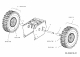 Ersatzteile MTD Schneefräse E 640 F Typ: 31A-6GN3711R (2007) Räder