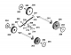 Ersatzteile WOLF-Garten Benzin Vertikutierer UV 38 B Typ: 3638000 Serie A (2002) Höhenverstellung, Räder