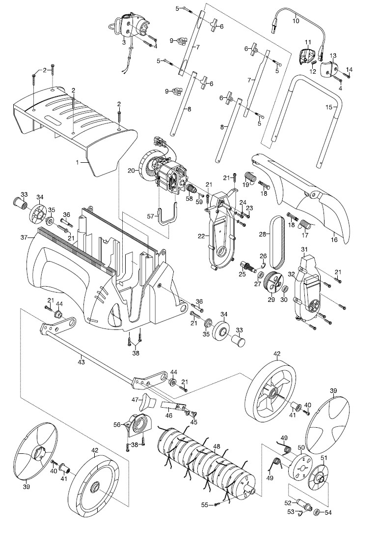 GARDENA Ersatzteile Elektro Rasenlüfter ES 500 406 ErsatzteilFee