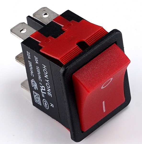 20A DPDT Drucktaster Schlüsselschalter für Elektrowerkzeuge 4 Pins mit abnehmb e