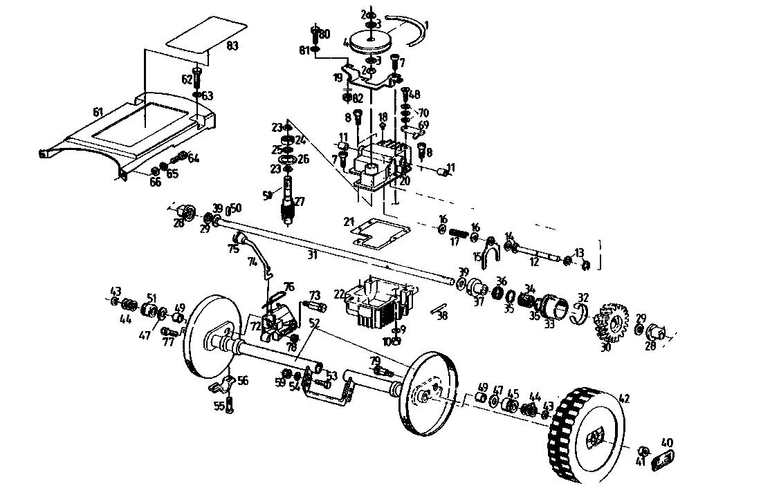 Ersatzteile Gutbrod Motormäher mit Antrieb MS 482 R Typ 04008.03 (1990