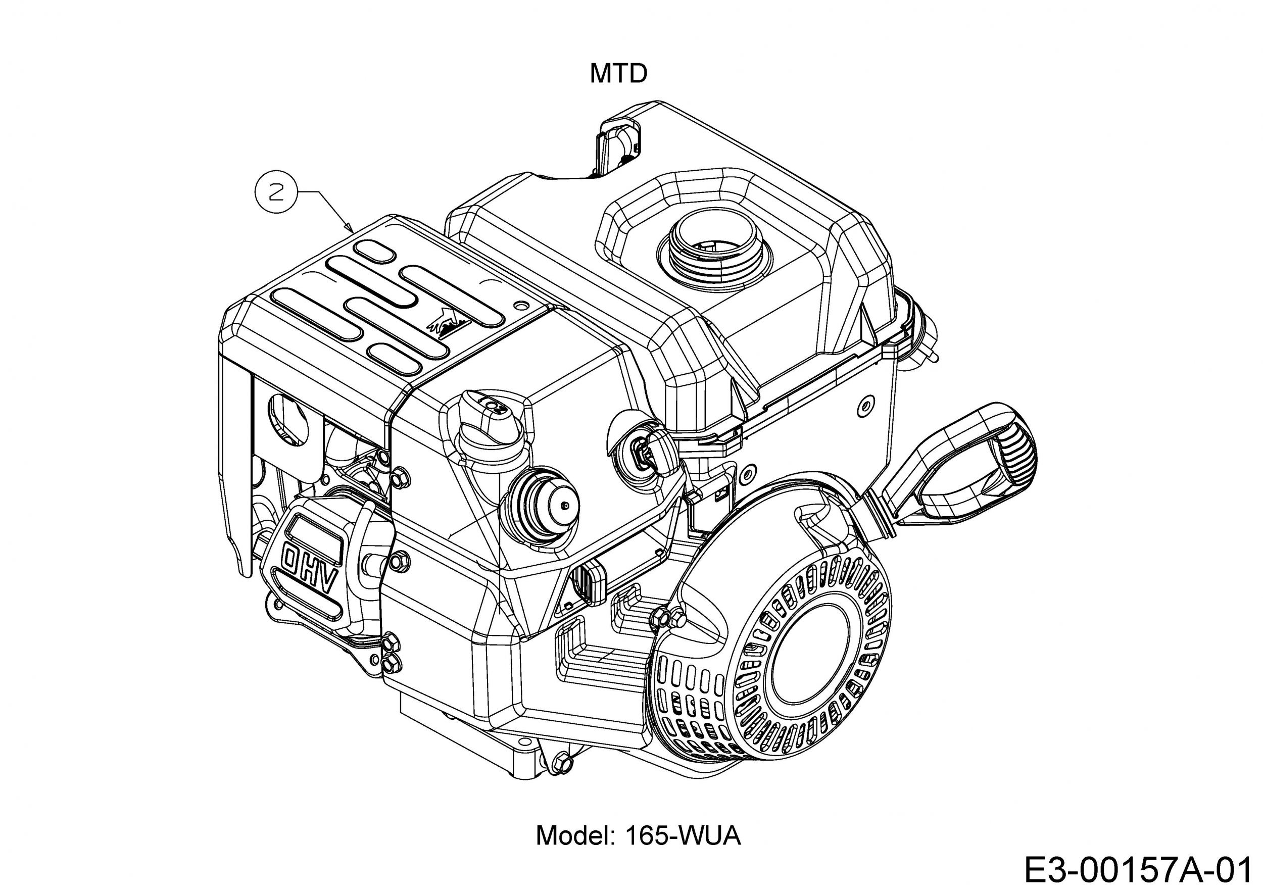 Ersatzteile WOLF-Garten Schneefräse SF 56 Typ: 31A-3AAD650 (2020) Motor MTD  - Ersatzteil-Fee