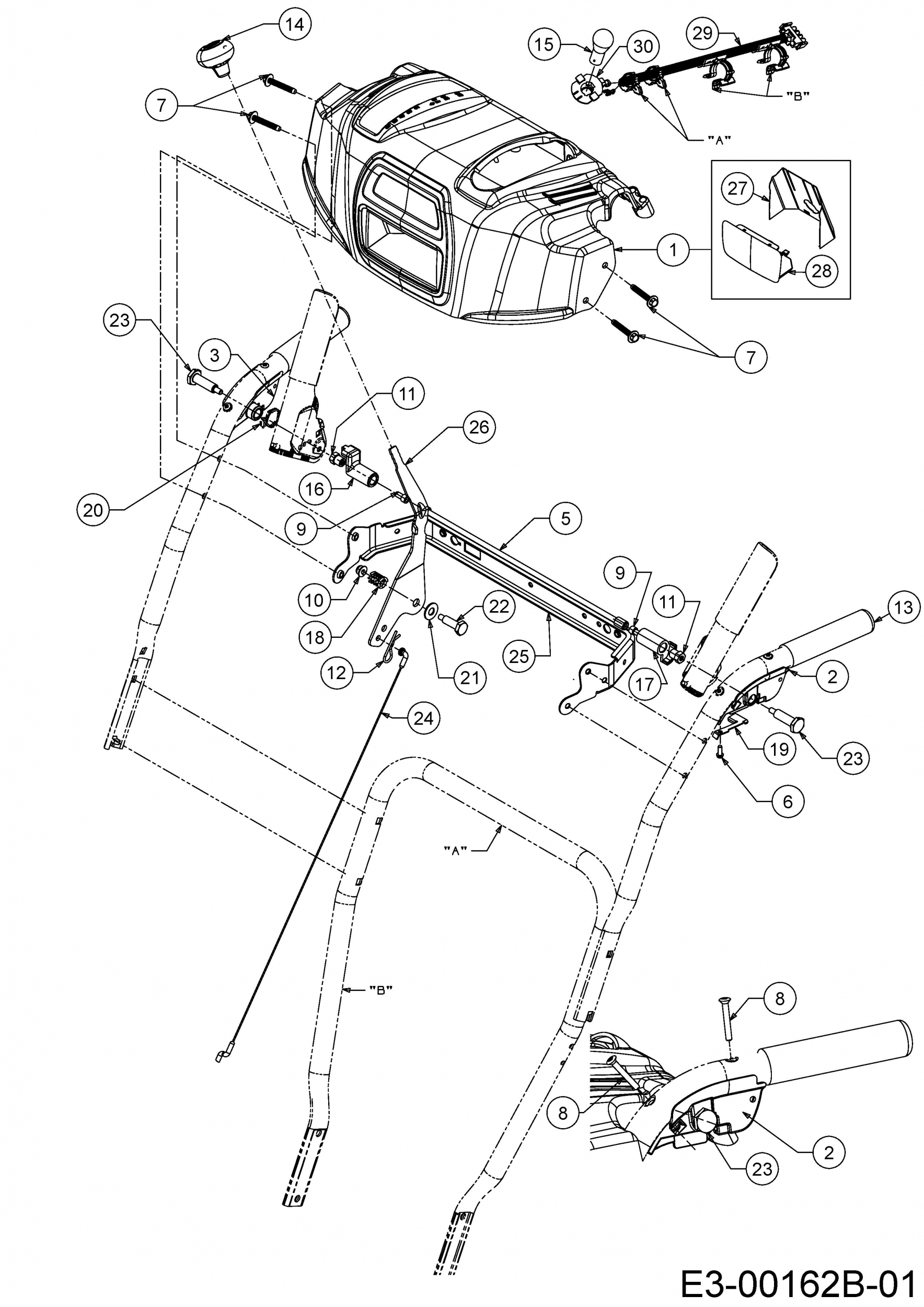 Ersatzteile MTD Schneefräse Optima ME 66 Typ: 31AY5FT3678 (2020)  Armaturenbrett - Ersatzteil-Fee