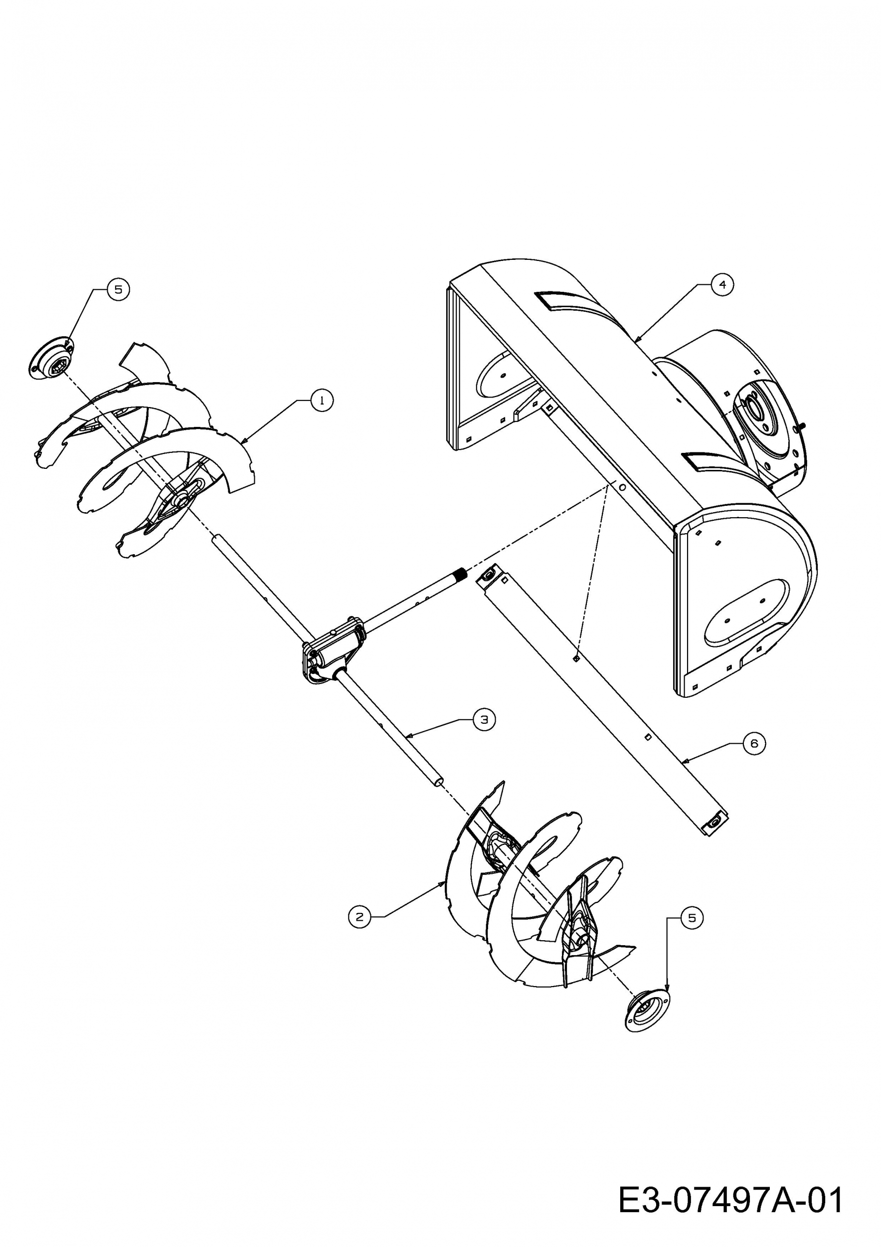 Ersatzteile MTD Schneefräse Optima ME 66 T Typ: 31AY7FT3678 (2019)  Fräsgehäuse, Schnecke, Schneckengetriebe - Ersatzteil-Fee