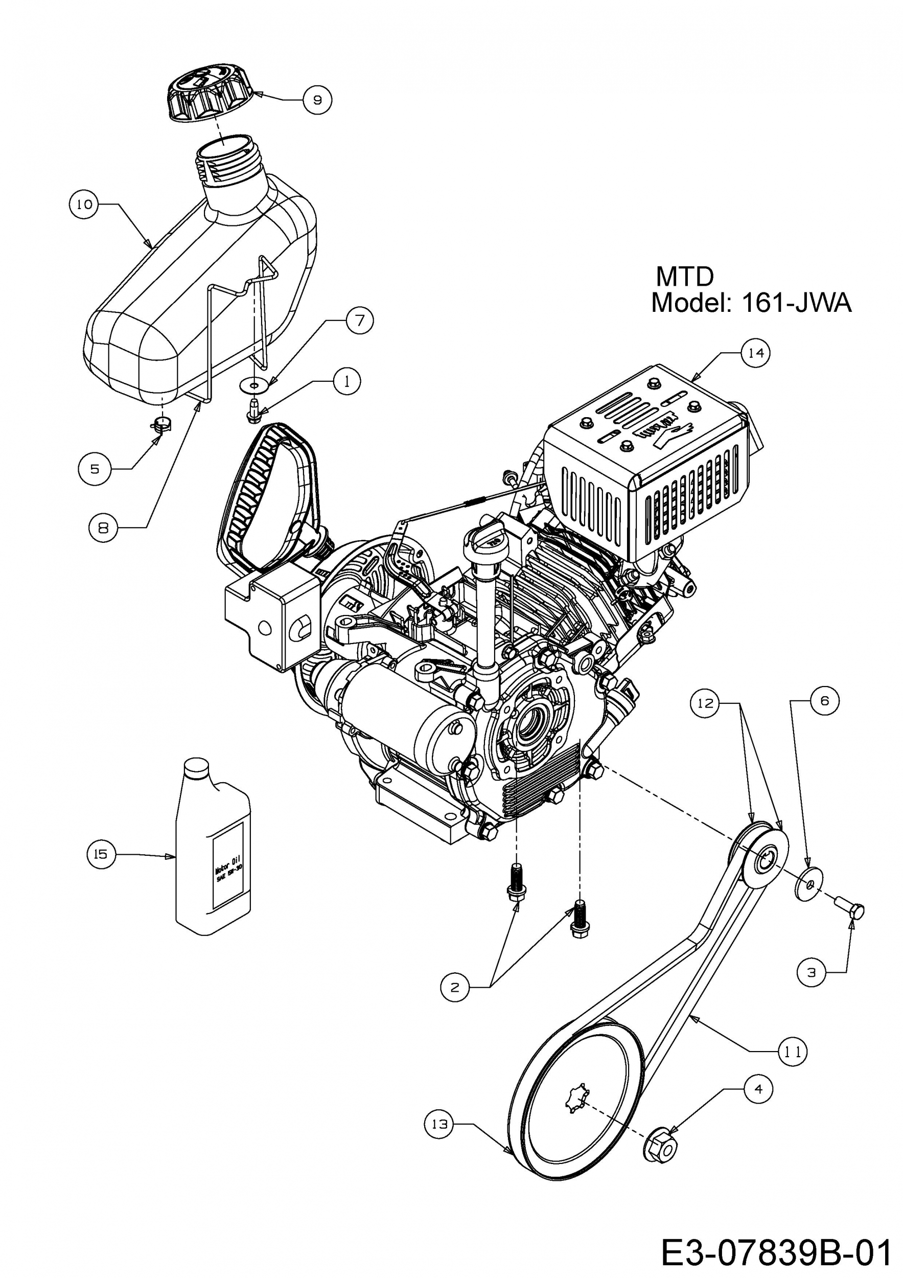 Ersatzteile MTD Schneefräse M 53 Typ: 31A-2M1E678 (2016