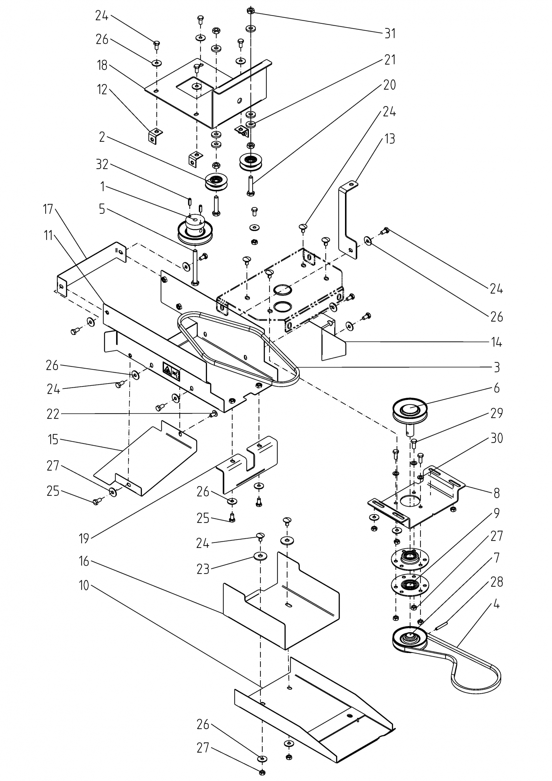 Ersatzteile Zubehör Garten- und Rasentraktoren Antriebe Tielbürger  Anbaugeräte für A-Serie (NX-15) Antriebssatz RD Typ: 196-608-000 (2018)  Antriebssatz für Heckauswurf - Ersatzteil-Fee