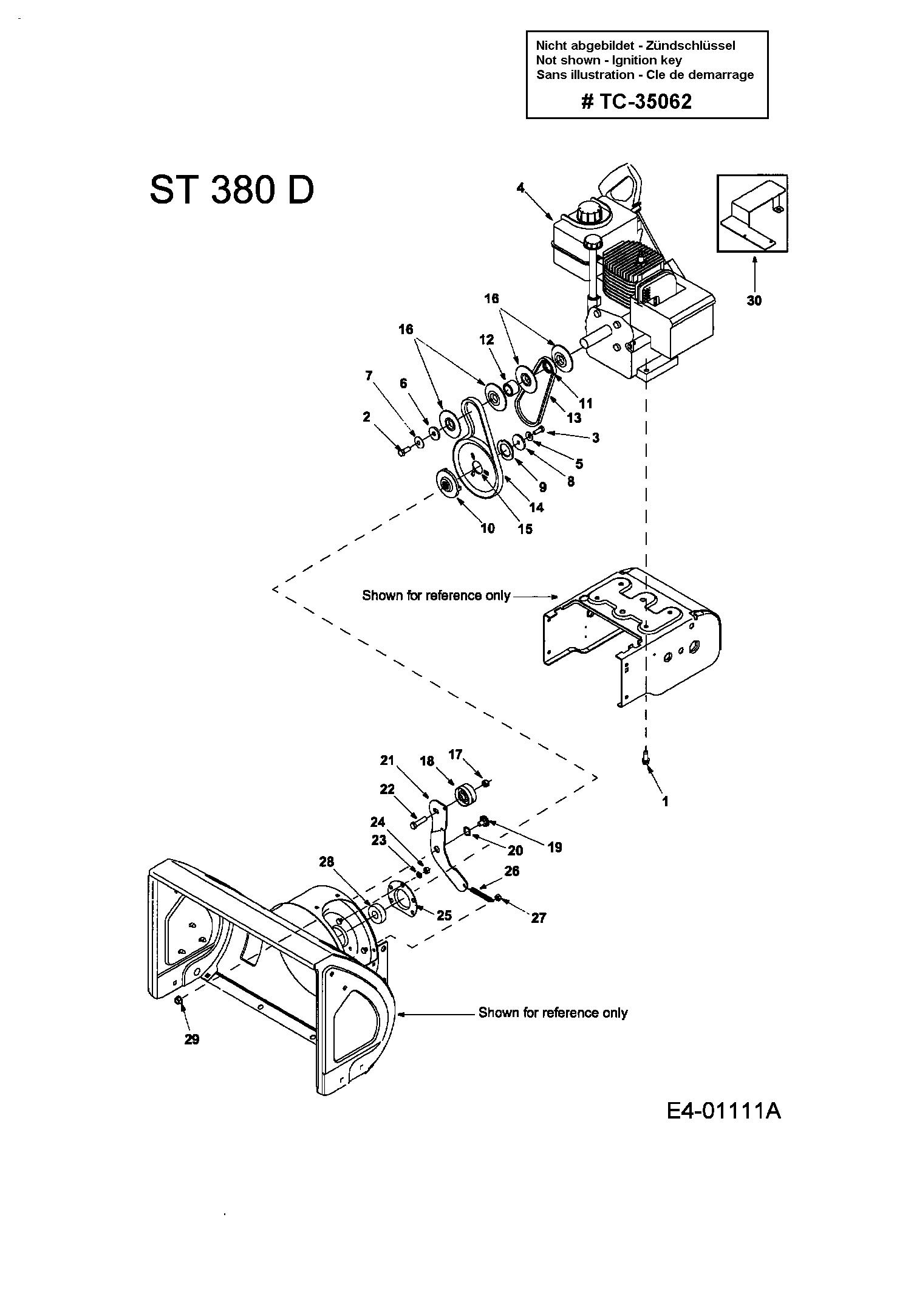 Bowdenzug Fahrantrieb für MTD Schneefräse ST 380 D, Kettensägen, Sägeketten, Ersatzteile, 20.000 Artikel