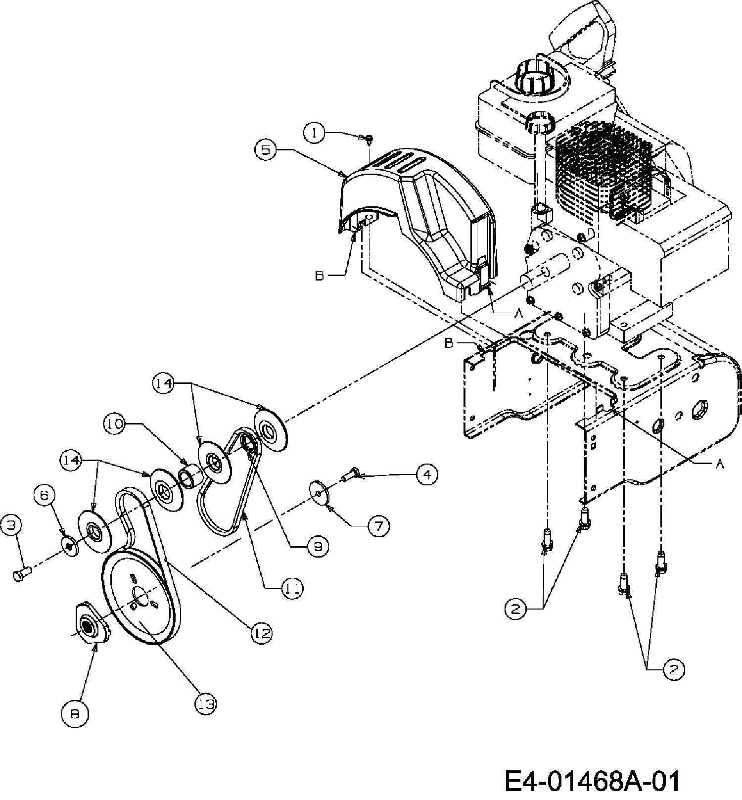 Ersatzteile MTD Schneefräse 3 CAD Typ: 31A-3CAD700 (2007