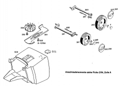 Ersatzteile WOLF-Garten Elektro Rasenmäher ohne Antrieb 4.36 E Typ: 4916000 Serie D  (1996) Grasfangkorb, Messer, Räder 