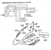 Ersatzteile WOLF-Garten Scooter SV 4 Typ: 6150000 Serie A  (1997) Kabelbaum, Schaltplan 