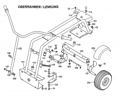 Ersatzteile WOLF-Garten Scooter OHV 3 Typ: 6990000 Serie A  (1997) Lenkung, Oberrahmen 