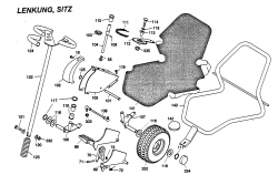 Ersatzteile WOLF-Garten  Cart OHV 2 Typ: 6190000 Serie A  (1998) Lenkung, Sitz 