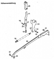 Ersatzteile WOLF-Garten Benzin Rasenmäher mit Antrieb 4.42 A Typ: 4722885 Serie A  (1999) Höhenverstellung 